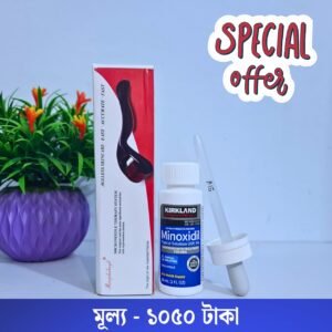 Combo Pack-(Minoxidil  Derma Roller)